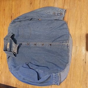 Newton Trading co blue jean shirt EUC szXL